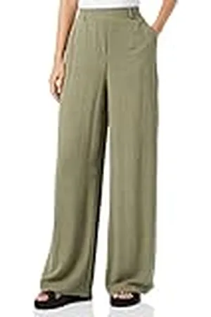 Pieces® Pcvinsty HW Linen Wide Pants damesbroek, , L