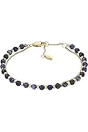 Fossil All Stacked Up Armband voor Dames van Blauwe Lapiskralen, JF04540710