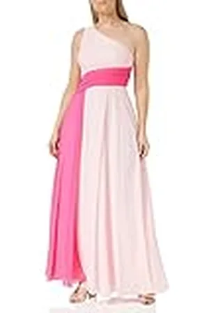 Gina Bacconi Dames Kleurblok Chiffon Maxi Jurk Cocktail, , 10, , 36