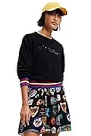 Desigual Dames Black JERS_MARA 2000 Pullover Sweater, XL