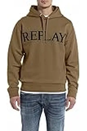 Replay Heren hoodie met capuchon, groen , M, , M