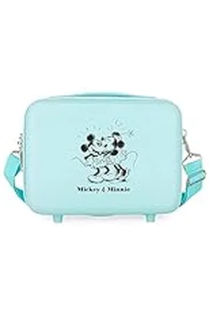 Disney Mickey & Minnie Kisses Toilettas, aanpasbaar, turquoise, 29 x 21 x 15 cm, stijf, ABS, 9,14 l, 0,8 kg, , Eén maat, Verstelbare toilettas