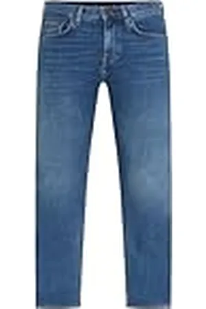 Tommy Hilfiger Heren Slim Bleecker Pstr Creek blauwe denim broek, Creek Blauw, 30W / 36L