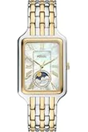 Fossil Raquel Horloge voor dames, quartz uurwerk met roestvrij stalen of leren band, 23MM