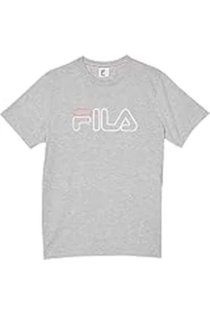 Fila Unisex kinderen Saarlooud T-shirt, lichtgrijs melange, 86/92