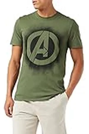 Marvel Heren Avengers sjabloonlogo T-shirt, , M