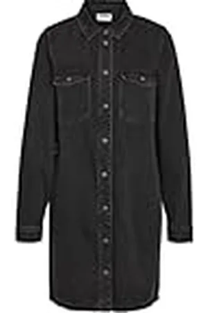 Noisy May Dames Nmnew Signe L/S Denim Dress Vi001Bl Noos, , L