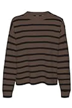 VERO MODA Dames Vmsaba Ls O-Neck Button Ga Noos Pullover, , S