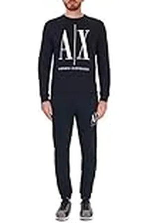 Armani Exchange Icon Tracksuit Bottom sportbroek voor heren, blauw, S