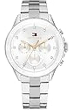 Tommy Hilfiger Analoog multifunctioneel kwartshorloge voor dames met roestvrijstalen armbanden