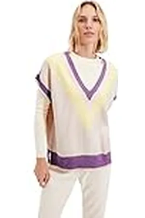 Trendyol Dames Color Blokked V-hals Knitwear Pullover Sweater, M