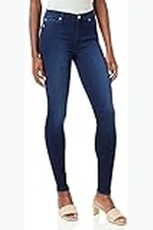 7 for all Mankind Hw Skinny jeans voor dames, Blauw (Dark Blue Tv), 27W x 30L