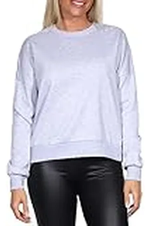 ONLY Sweatshirt voor dames, normale snit, ronde hals, diep aangezette schouders, , XL
