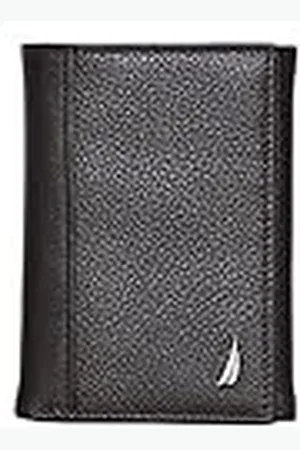 Nautica Heren Trifold lederen portemonnee, bruin, One Size