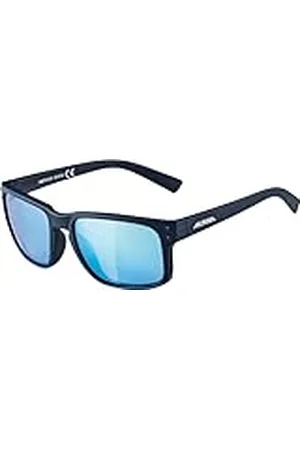 Alpina Kosmic Zonnebril met spiegelende en onbreekbare 100% uv-bescherming voor volwassenen, mat nachtblauw, eenheidsmaat