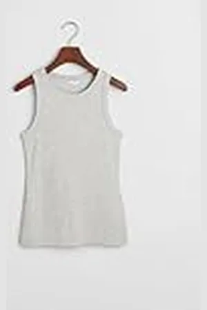 GANT Hoge hals rib tank top, , M