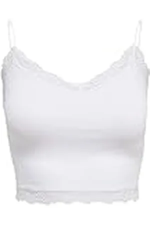 ONLY Bestseller a/s Dames Onlvicky Lace Seamless Cropped Noos Top
