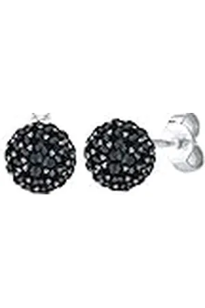 Elli Dames oorbellen bal elegant met kristallen lber, Facetgeslepen, kristal