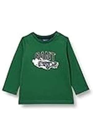 GANT Baby-jongens D1. Driving Dog LS T-shirt hemd, bosgroen, 74