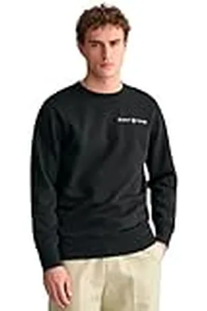 GANT Heren bedrukt Graphic C-Neck Sweat Sweatshirt, , S