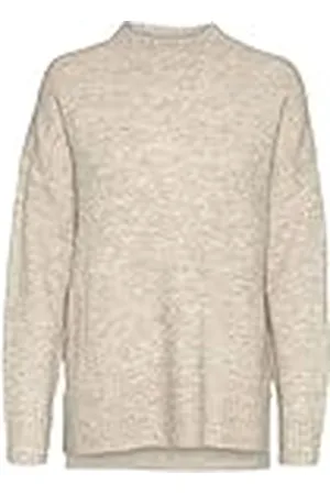 VERO MODA Vmlefile Oversize Boxy Blouse Ga Noos Pullover voor dames, Birch/Detail:w. Melange, L