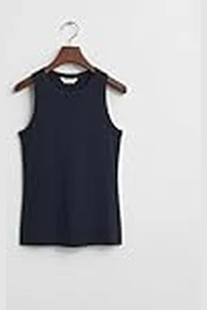 GANT Hoge hals rib tank top, , L