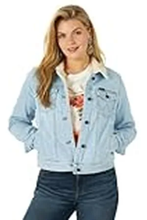 Wrangler Retro Sherpa gevoerde jas voor dames, , M
