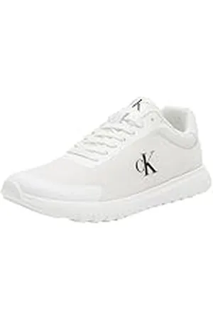 Calvin Klein CK JEANS Heren 3 EVA RUNNER MESH YM0YM01264 Low Top, Wit (Triple Bright White), 11 UK, , 43.5 EU