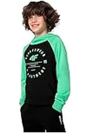4F JUNIOR Sweatshirt M221 Color Deep Black, maat 140 voor heren, , 140