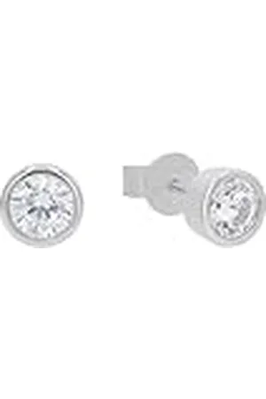 JOOP! Oorstekers 925 Sterling Zilveren Dames Oorsieraden, Met Cubic Zirconia Synth., 0,6 cm, , Wordt Geleverd In Sieraden Geschenkverpakking, 2031005
