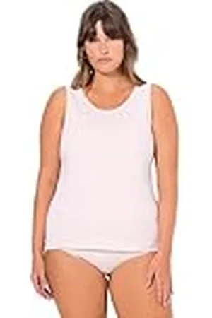 Ulla Popken Bodyforming-onderhemd voor dames, brede bandjes, ronde hals, tanktop, , 50-52