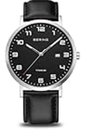 Bering Titanium 18640-402 Herenhorloge, kwartsuurwerk, titanium en saffierglas
