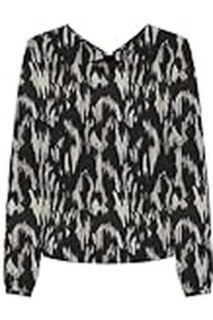 ONLY Onlnova Life Elite L/S Mallory Top, Zwart/AOP:590 Rough Animal, XL Dames, , XL