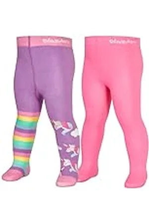 Playshoes Uniseks eenhoorn set van 2 panty