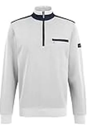 Bugatti Heren sweatshirt Troyer borstzak katoen, , S