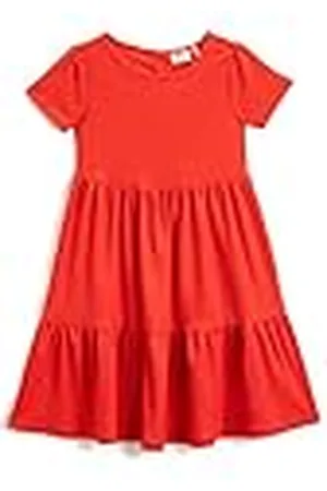 Koton Girl Basic Midi Dress Short Sleeve Ronde Hals Diered, , 6-7 Jaren