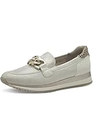 Jana Damesslippers met dikke zool, veganistische sneakers, beige goud, 40 EU, , 40 EU
