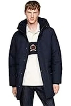 Tommy Hilfiger Rockie Utility Parka MW0MW36593 Jas, Blauw (Woestijnhemel)