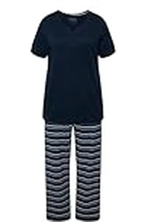 Ulla Popken Dames, grote maten, pyjama, strepen, , 58-60