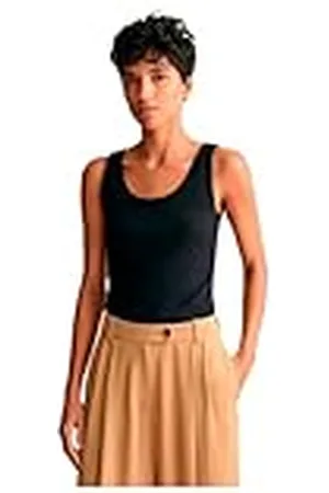 GANT Dames Rib Tank TOP tanktop shirt/Cami Shirt, , standaard, , M