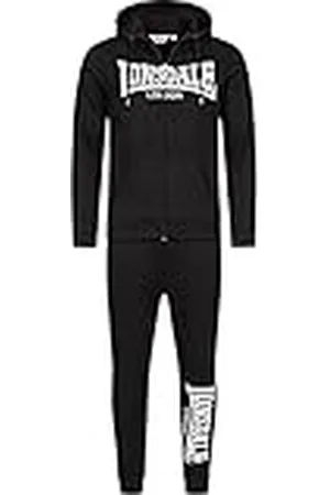 Lonsdale London Heren Feeny trainingspak met capuchon, , 3XL