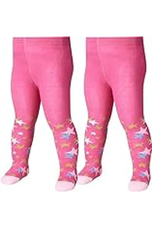 Playshoes Meisjespanty met sterren, verpakking van 2, , 74/80 cm