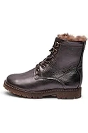 Bisgaard Maia Lamb Fashion Boot, Steel Metallic, 39 EU, , 39 EU