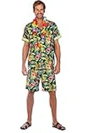 Amscan 9908727 Volwassen Mens Hawaiianan Kostuum Set (Plus Size)