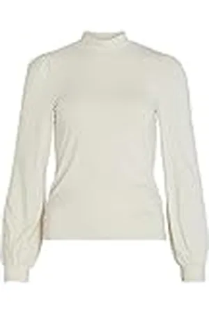 VILA Dames Vifelly High Neck L/S Top/Su shirt met lange mouwen, , S