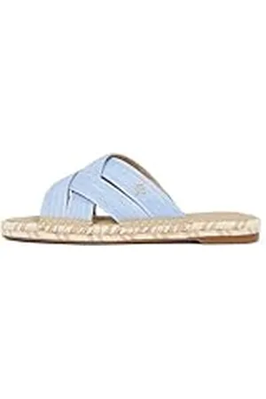 Tommy Hilfiger Dames CHAMBRAY ESPADRILLE MULE Flat, BLAUW (Blauwe Spell), 4 UK, , 37 EU
