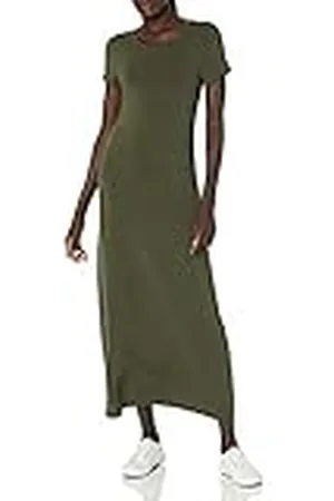 Amazon Maxi-jurk met korte mouwen voor dames, , L