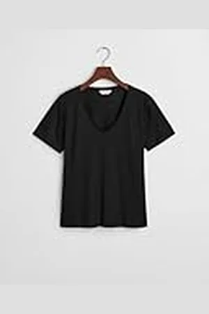 GANT REG LINEN V-hals SS T-shirt, , XS