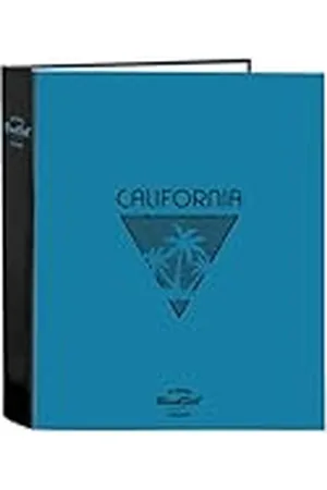 Safta Blackfit8 CALIFORNIA Ringmap, folio, 4 ringen, ideaal voor kinderen van verschillende leeftijden, comfortabel en veelzijdig, kwaliteit en duurzaamheid, 27 x 6 x 33 cm, , M, Casual