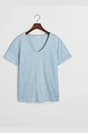 GANT REG LINEN V-hals SS T-shirt, , XXL